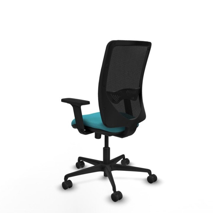 Zulema sincro malla negra bali turquesa brazos 2D base nailon  ruedas 65mm nailon