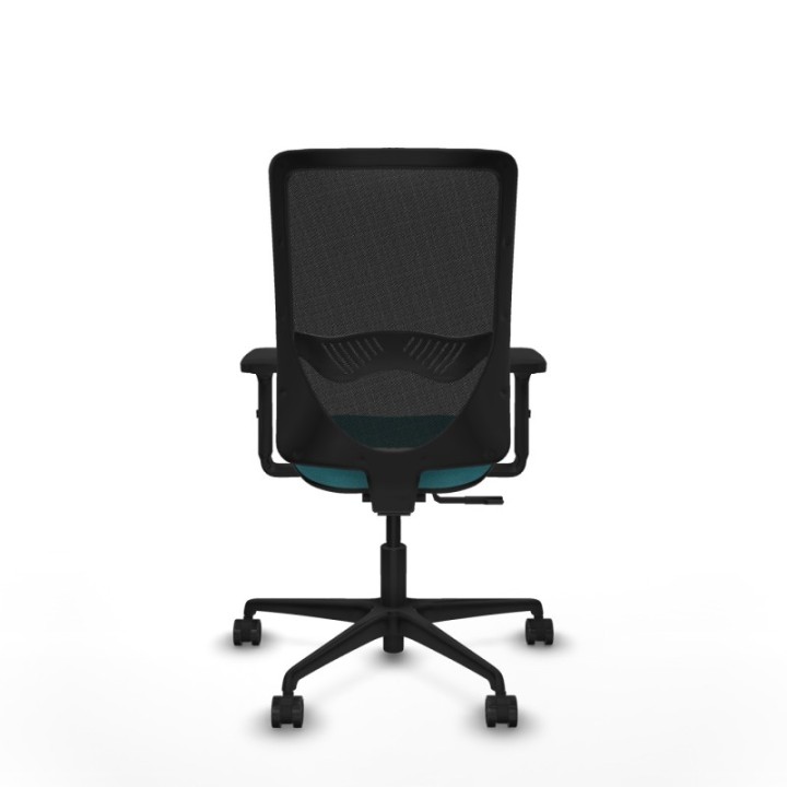 Zulema sincro malla negra bali turquesa brazos 2D base nailon  ruedas 65mm nailon