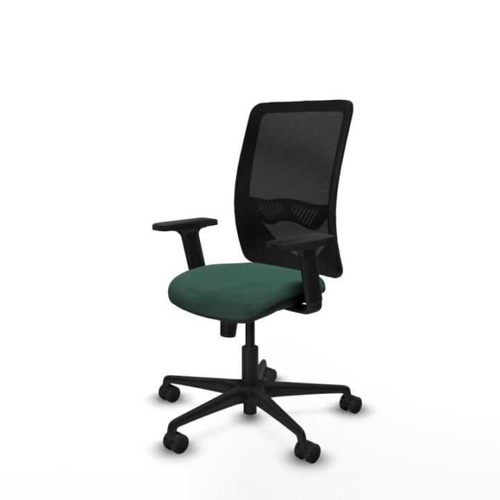 Zulema sincro malla negra bali verde botella brazos 2D base nailon  ruedas 65mm nailon