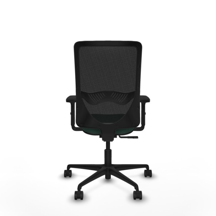 Zulema sincro malla negra bali verde botella brazos 2D base nailon  ruedas 65mm nailon