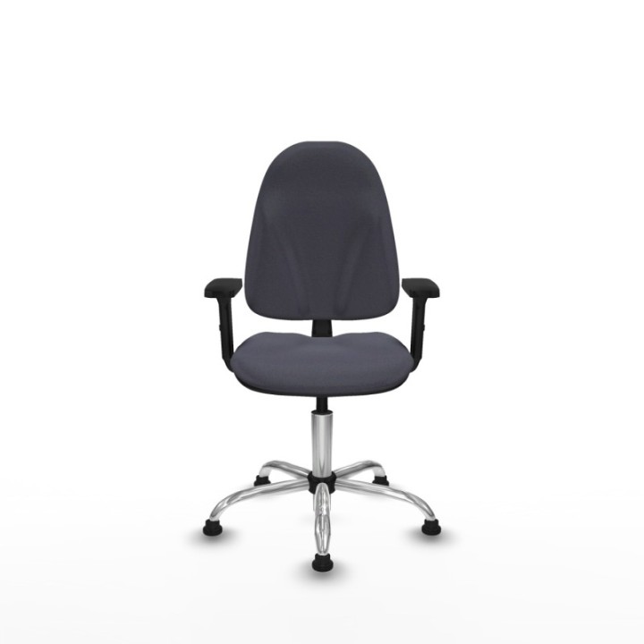 Algarra CP bali gris oscuro brazos 2D base cromada topes