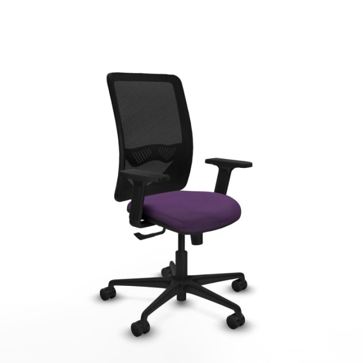 Zulema sincro malla negra bali morado brazos 2D base nailon  ruedas 65mm nailon