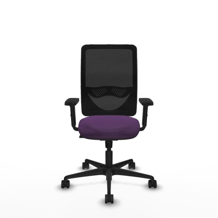 Zulema sincro malla negra bali morado brazos 2D base nailon  ruedas 65mm nailon