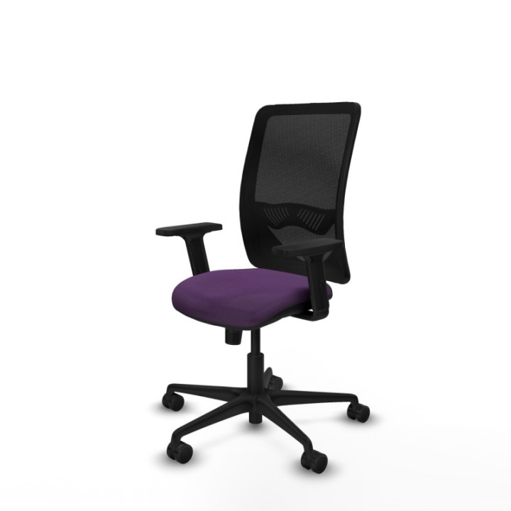 Zulema sincro malla negra bali morado brazos 2D base nailon  ruedas 65mm nailon