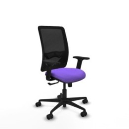 Zulema sincro malla negra bali lila brazos 2D base nailon  ruedas 65mm nailon