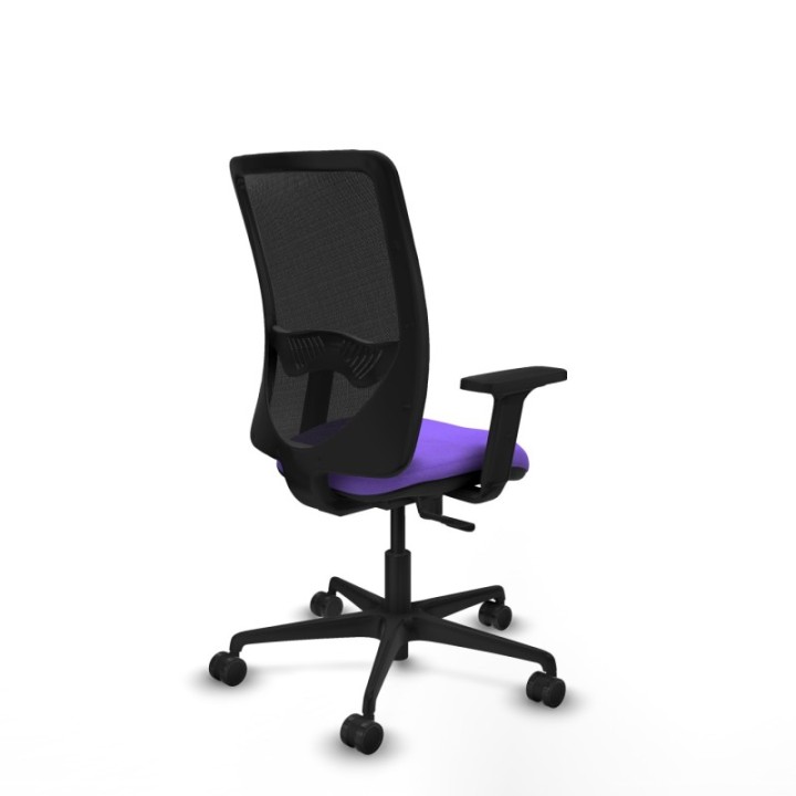 Zulema sincro malla negra bali lila brazos 2D base nailon  ruedas 65mm nailon