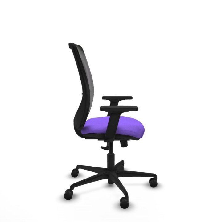 Zulema sincro malla negra bali lila brazos 2D base nailon  ruedas 65mm nailon