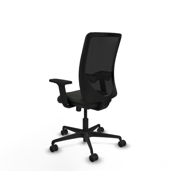 Zulema sincro malla negra bali negro brazos 2D base nailon  ruedas 65mm nailon