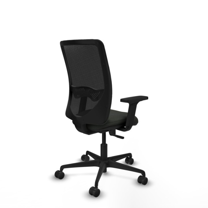 Zulema sincro malla negra bali negro brazos 2D base nailon  ruedas 65mm nailon