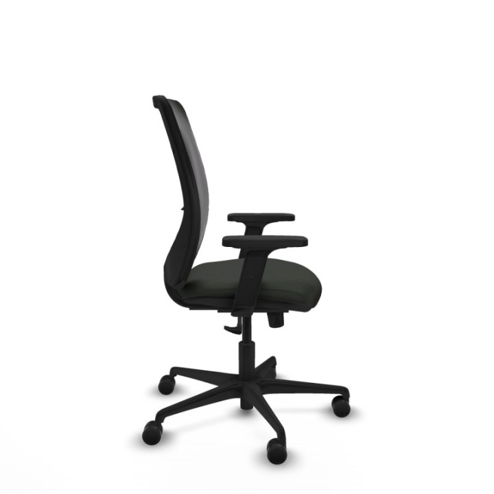 Zulema sincro malla negra bali negro brazos 2D base nailon  ruedas 65mm nailon