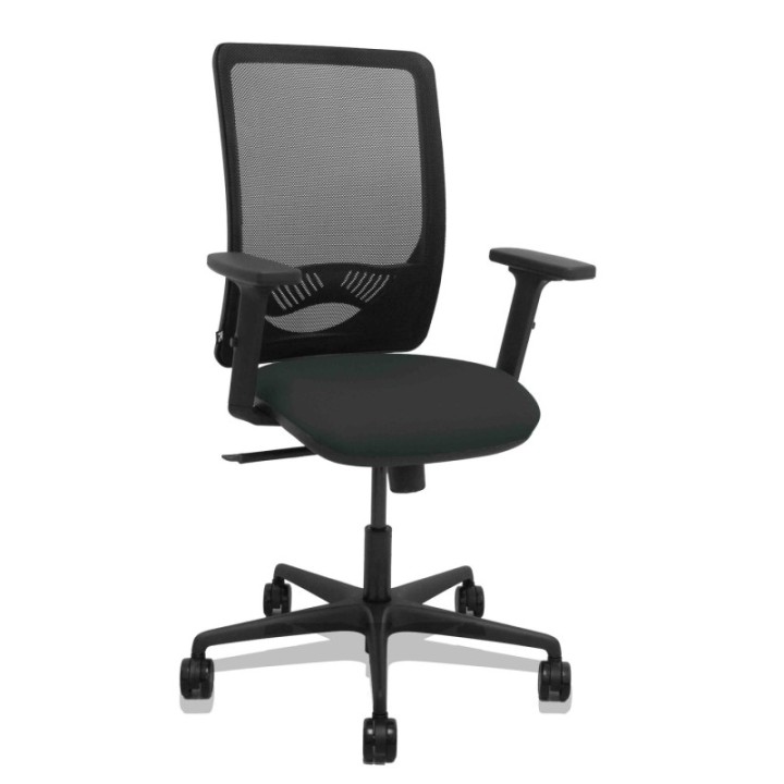 Silla Zulema sincro malla negra asiento bali negro brazos 2D ruedas 65