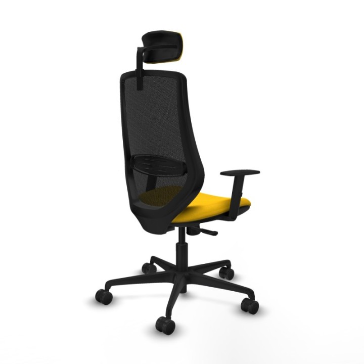 Mardos sincro bali amarillo brazos 1D base nailon ruedas 65mm nailon cabecero 2D