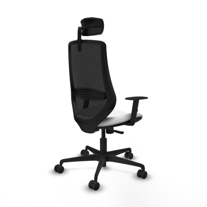 Mardos sincro bali blanco brazos 1D base nailon ruedas 65mm nailon cabecero 2D