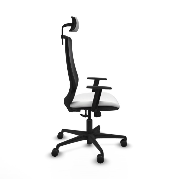 Mardos sincro bali blanco brazos 1D base nailon ruedas 65mm nailon cabecero 2D