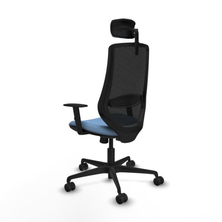 Mardos sincro bali azul cielo brazos 1D base nailon ruedas 65mm nailon cabecero 2D