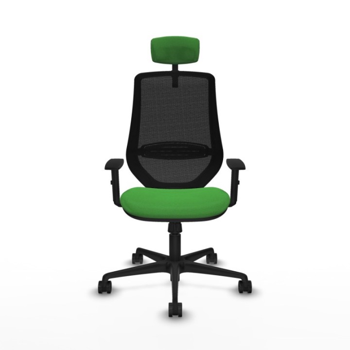 Mardos sincro bali verde brazos 1D base nailon ruedas 65mm nailon cabecero 2D