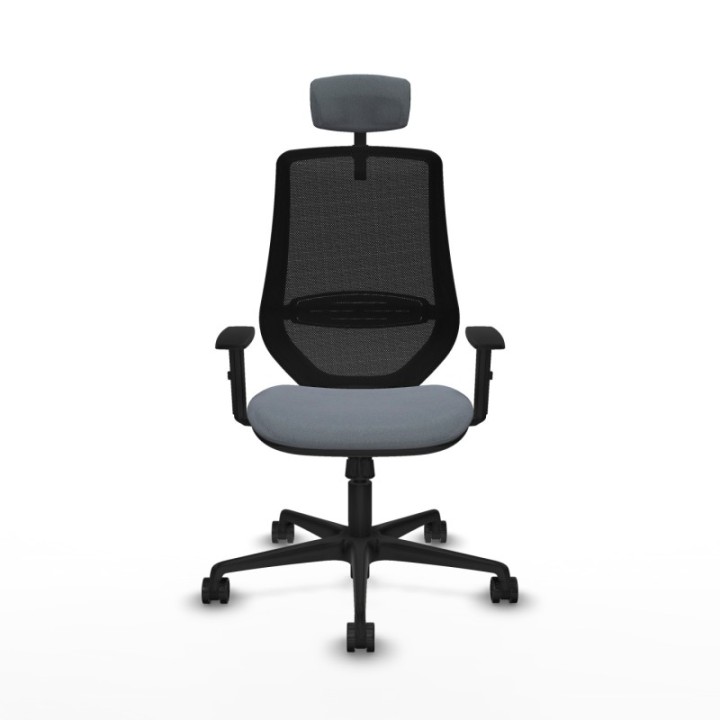 Mardos sincro bali gris brazos 1D base nailon ruedas 65mm nailon cabecero 2D