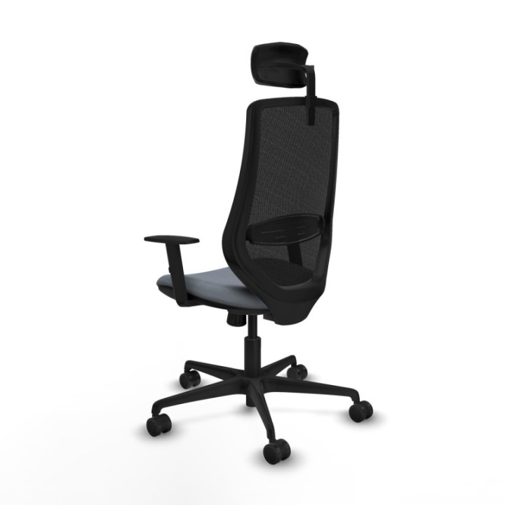 Mardos sincro bali gris brazos 1D base nailon ruedas 65mm nailon cabecero 2D