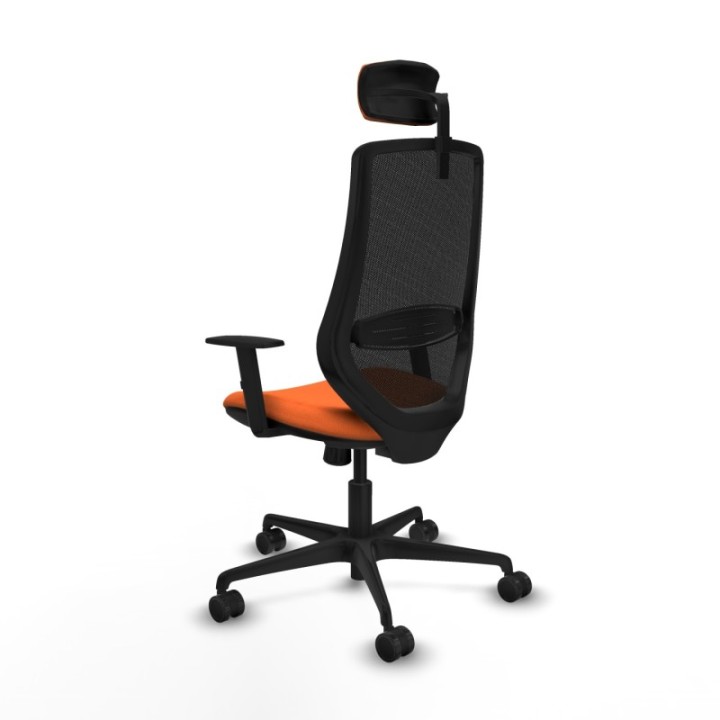 Mardos sincro bali naranja brazos 1D base nailon ruedas 65mm nailon cabecero 2D