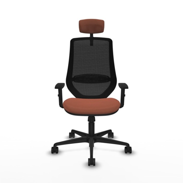 Mardos sincro bali marrón brazos 1D base nailon ruedas 65mm nailon cabecero 2D