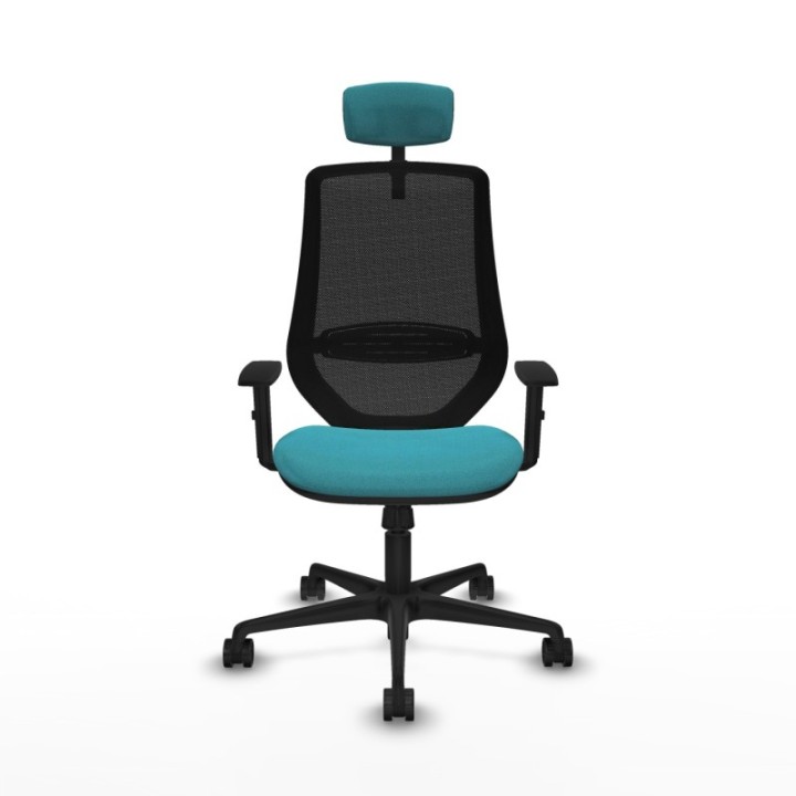 Mardos sincro bali turquesa brazos 1D base nailon ruedas 65mm nailon cabecero 2D