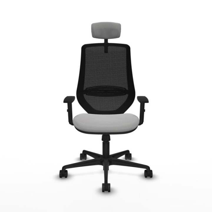 Mardos sincro bali gris claro brazos 1D base nailon ruedas 65mm nailon cabecero 2D