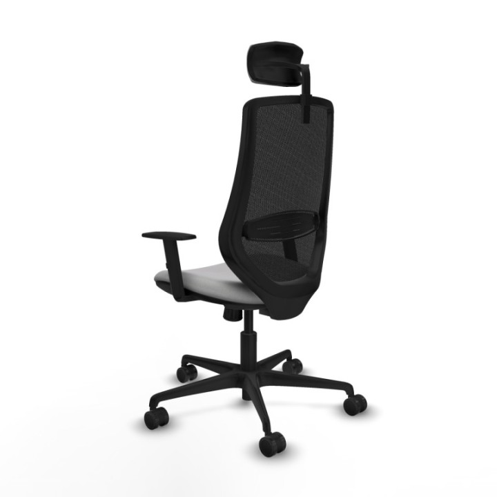 Mardos sincro bali gris claro brazos 1D base nailon ruedas 65mm nailon cabecero 2D