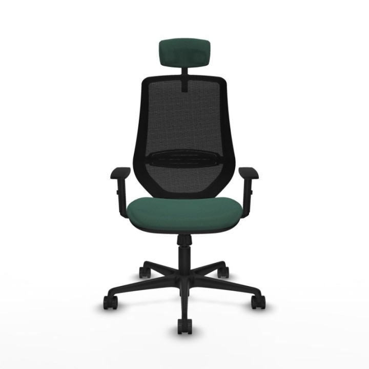 Mardos sincro bali verde botella brazos 1D base nailon ruedas 65mm nailon cabecero 2D