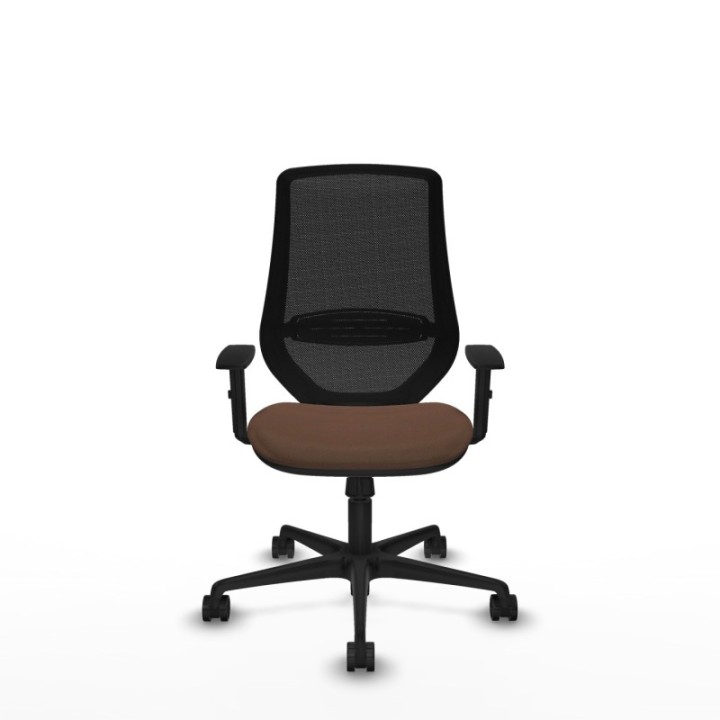 Mardos sincro bali marrón oscuro brazos 1D base nailon ruedas 65mm nailon