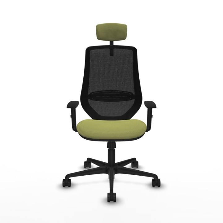 Mardos sincro bali verde oliva brazos 1D base nailon ruedas 65mm nailon cabecero 2D