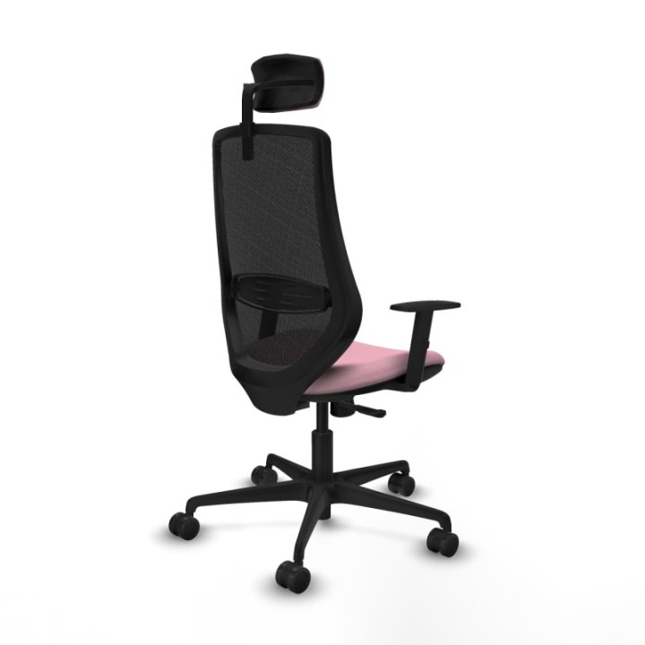 Mardos sincro bali rosa brazos 1D base nailon ruedas 65mm nailon cabecero 2D