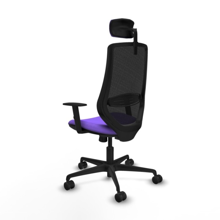 Mardos sincro bali lila brazos 1D base nailon ruedas 65mm nailon cabecero 2D