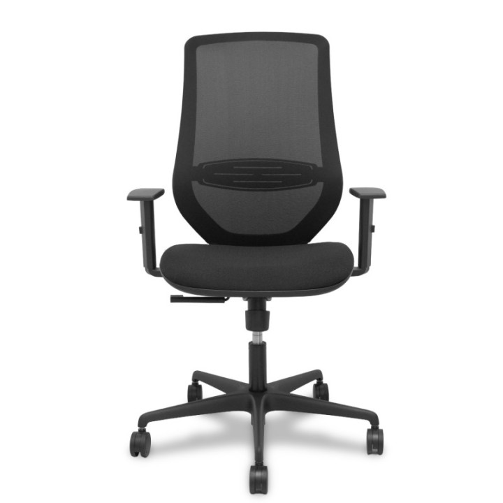 Silla Mardos sincro malla negra bali negro brazo regulable.