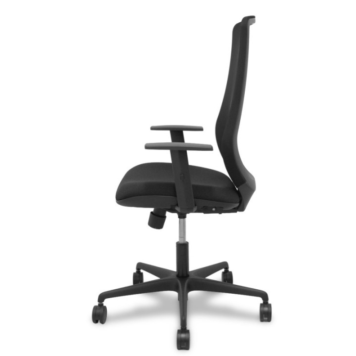 Silla Mardos sincro malla negra bali negro brazo regulable.