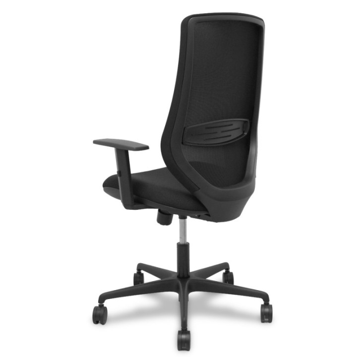 Silla Mardos sincro malla negra bali negro brazo regulable.