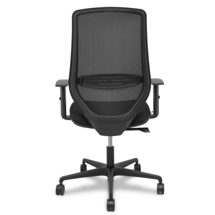 Silla Mardos sincro malla negra bali negro brazo regulable.