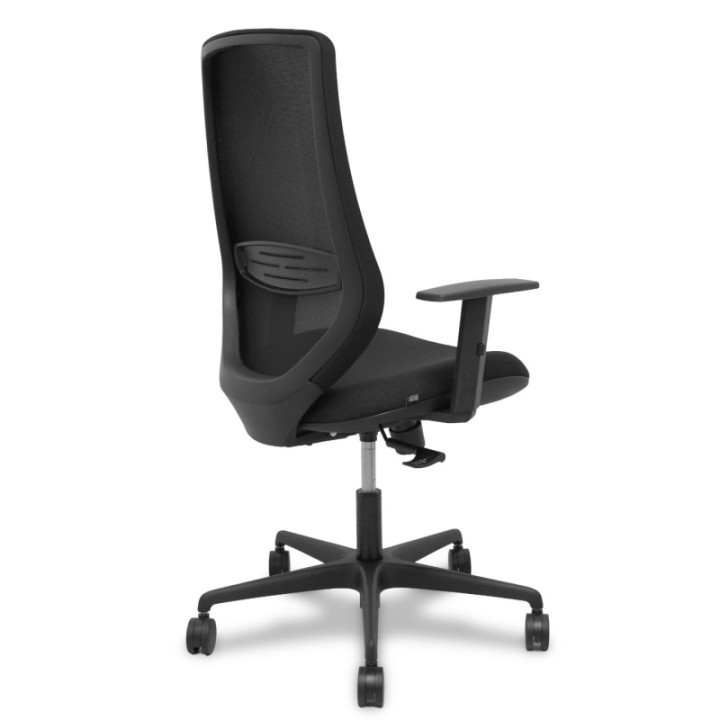 Silla Mardos sincro malla negra bali negro brazo regulable.