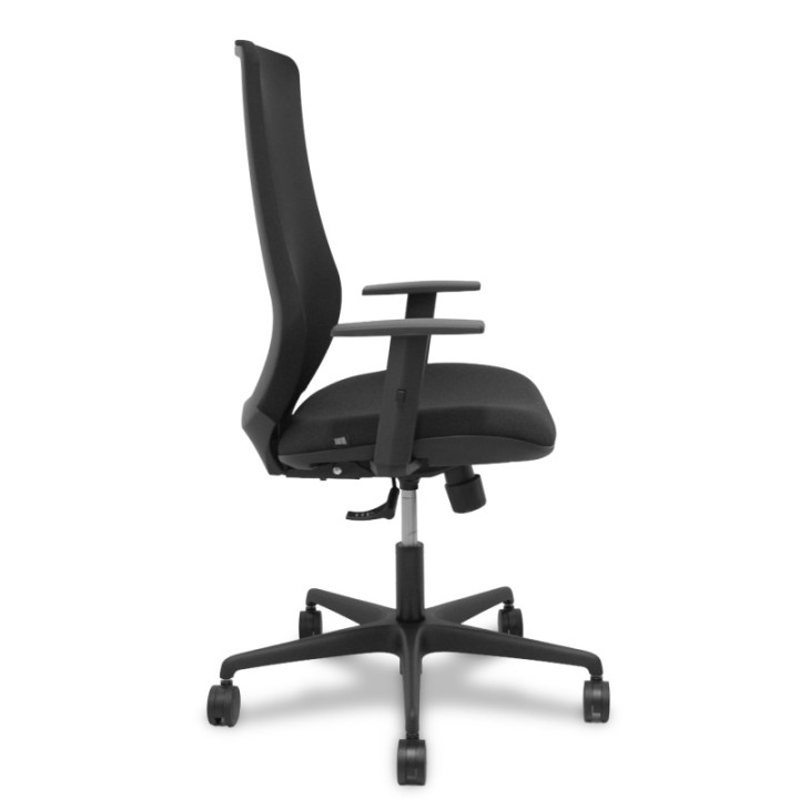 Silla Mardos sincro malla negra bali negro brazo regulable.