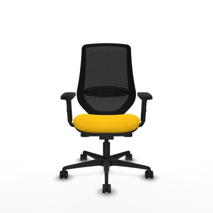 Mardos traslack bali amarillo brazos 2D base nailon ruedas 65mm nailon