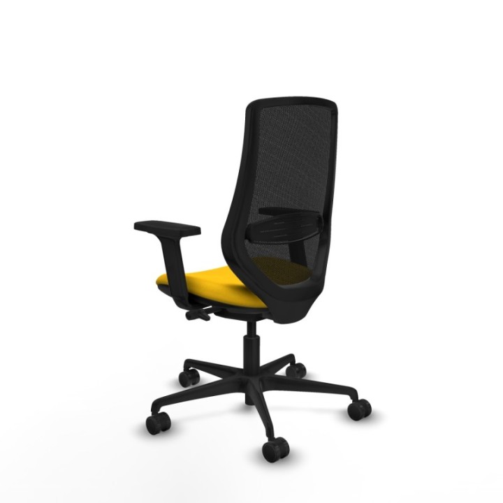 Mardos traslack bali amarillo brazos 2D base nailon ruedas 65mm nailon