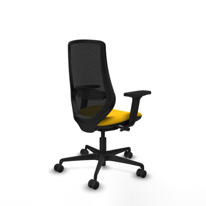 Mardos traslack bali amarillo brazos 2D base nailon ruedas 65mm nailon