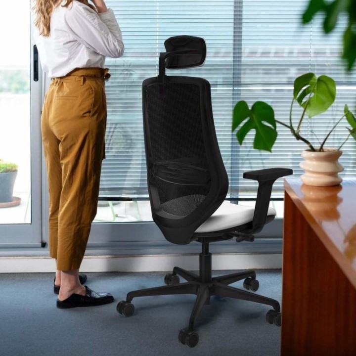 Mardos traslack bali amarillo brazos 2D base nailon ruedas 65mm nailon cabecero 2D perchero