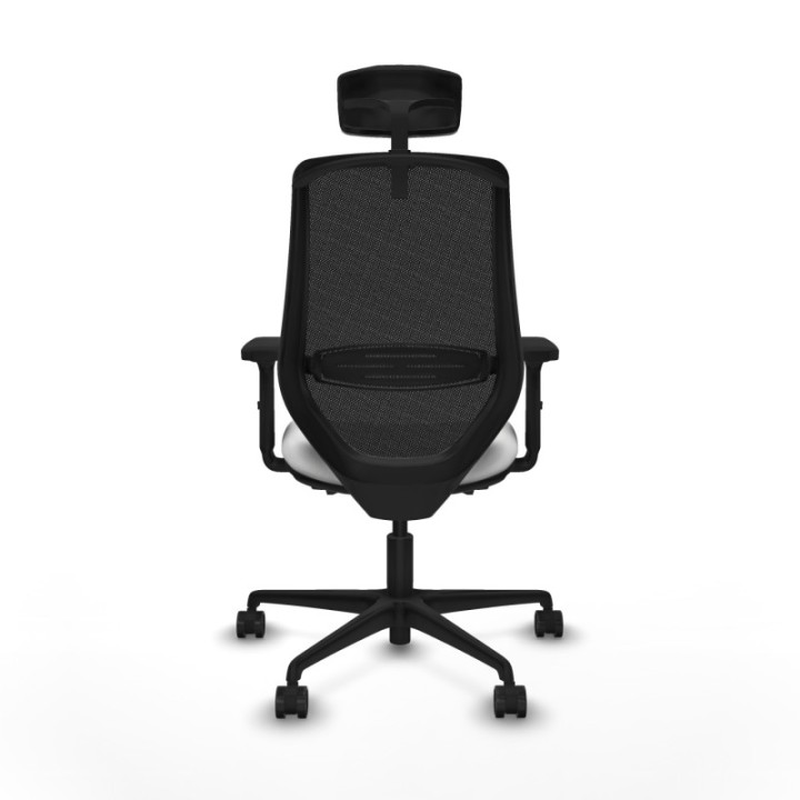 Mardos traslack bali blanco brazos 2D base nailon ruedas 65mm nailon cabecero 2D perchero