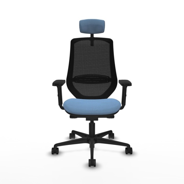 Mardos traslack bali azul cielo brazos 2D base nailon ruedas 65mm nailon cabecero 2D perchero