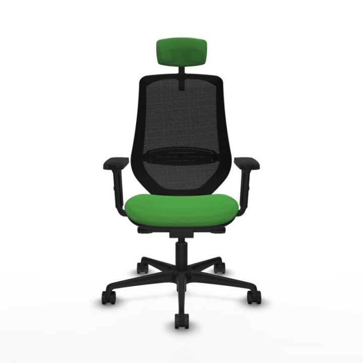 Mardos traslack bali verde brazos 2D base nailon ruedas 65mm nailon cabecero 2D perchero