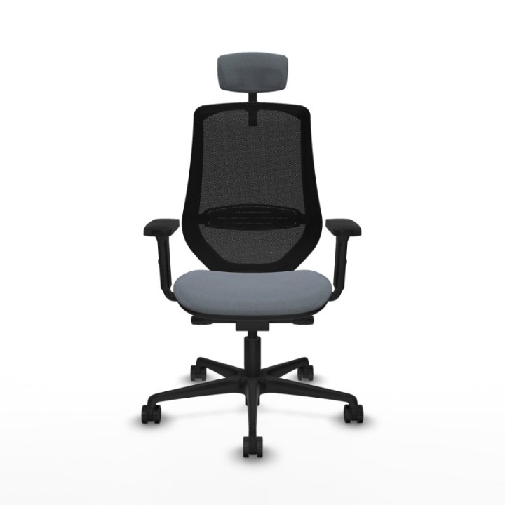 Mardos traslack bali gris brazos 2D base nailon ruedas 65mm nailon cabecero 2D perchero