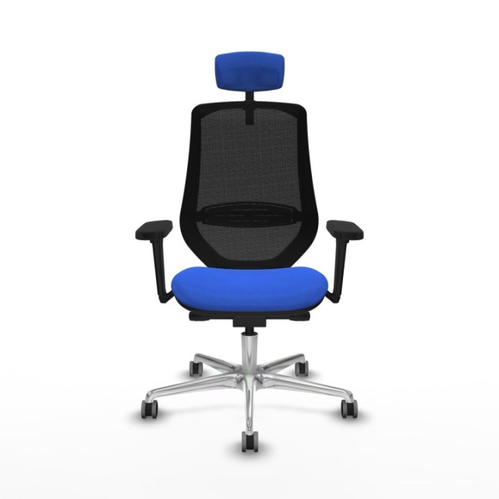 Mardos traslack bali azul brazos 3D base aluminio ruedas 65mm engomadas cabecero 2D perchero