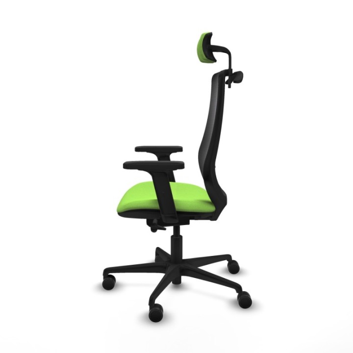 Mardos traslack bali pistacho brazos 2D base nailon ruedas 65mm nailon cabecero 2D perchero