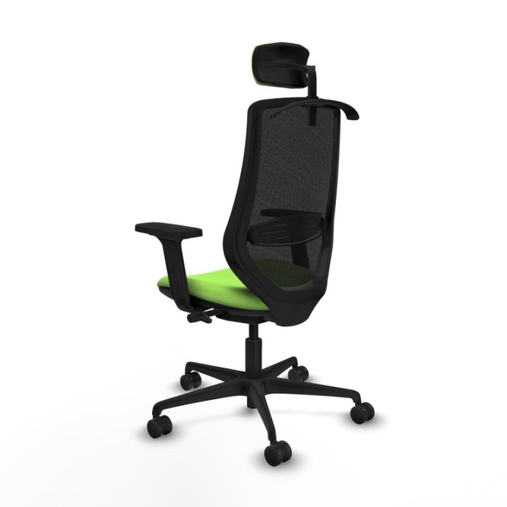 Mardos traslack bali pistacho brazos 2D base nailon ruedas 65mm nailon cabecero 2D perchero