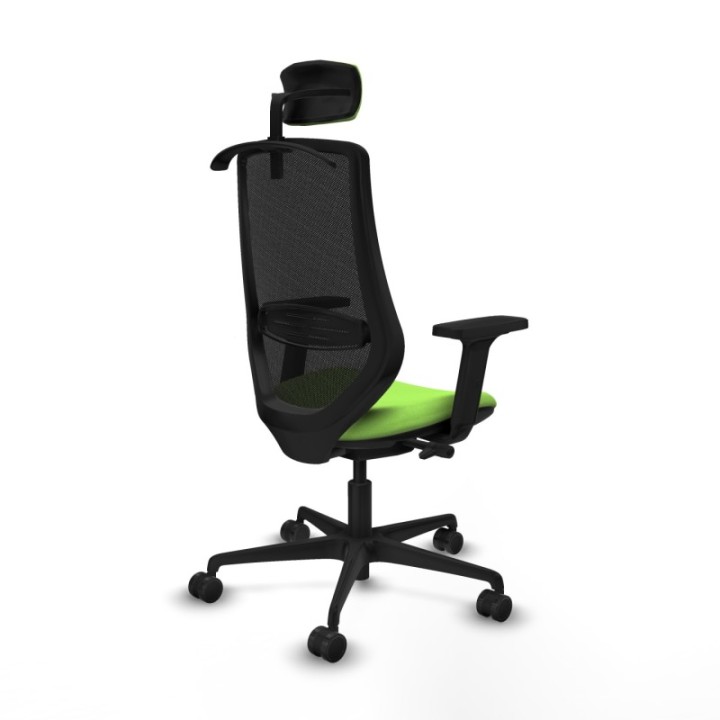 Mardos traslack bali pistacho brazos 2D base nailon ruedas 65mm nailon cabecero 2D perchero